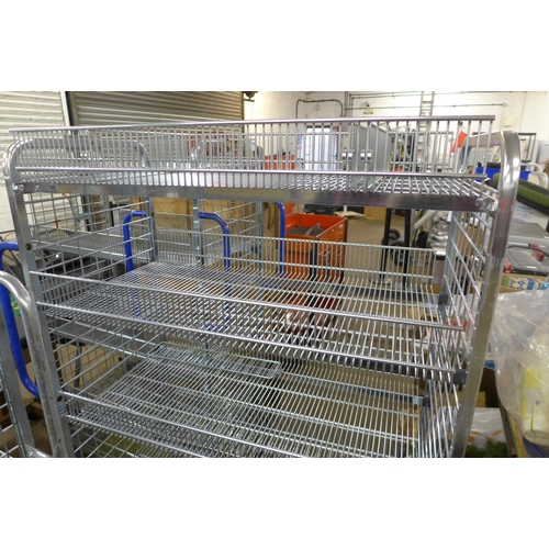 2353 - A stainless steel six level catering trolley