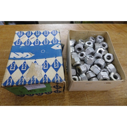 2378A - A box of 100 GKN stiff nuts, ½