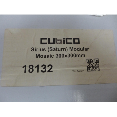 2415 - A part box (7 sheets) of Cubico Sirius 300 x 300 mosaic tiles