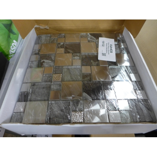 2415 - A part box (7 sheets) of Cubico Sirius 300 x 300 mosaic tiles