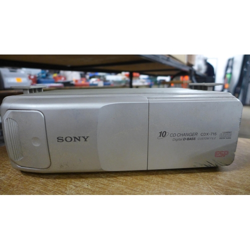 2416 - A Sony XR-CA370X tape recorder and a Sony CD changer (CDX-715)