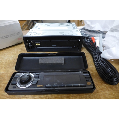 2416 - A Sony XR-CA370X tape recorder and a Sony CD changer (CDX-715)