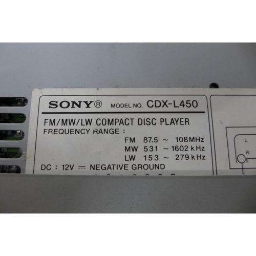 2416 - A Sony XR-CA370X tape recorder and a Sony CD changer (CDX-715)