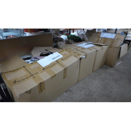 2431 - 4 Boxes of various storage containers and basket