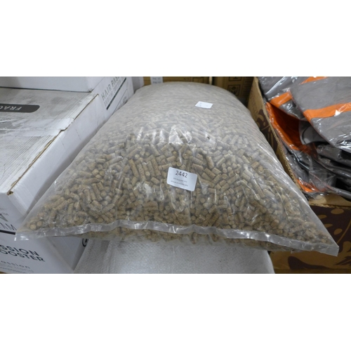 2442 - 2 Bags of stick pellet chicken feed