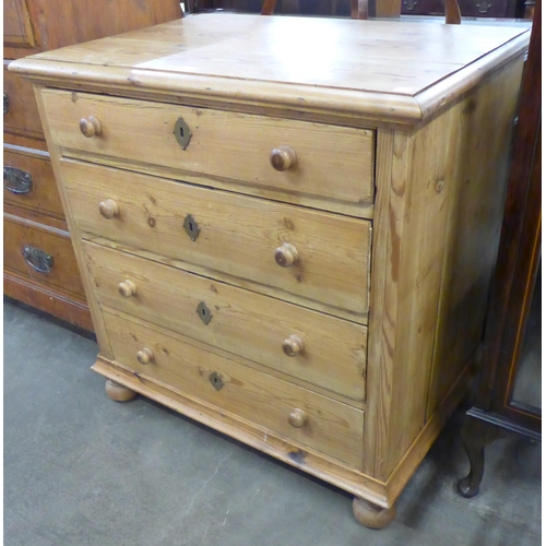 127 - A 19th Century French pine chest of drawers