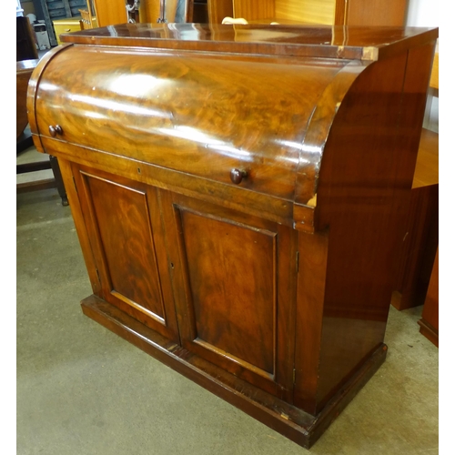 132 - A Victorian mahogany cylinder desk