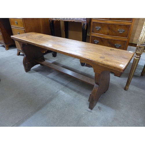 168 - A Victorian pine bench