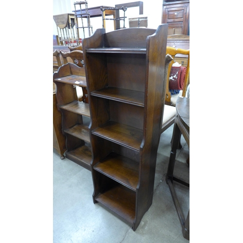 183 - An oak open bookcase