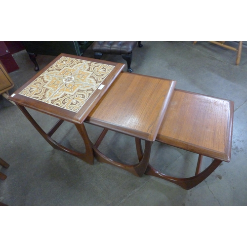 2 - A G-Plan Astro teak and tiled top nest of tables
