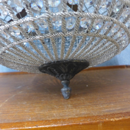 284 - A large French Empire style bag shaped chandelier