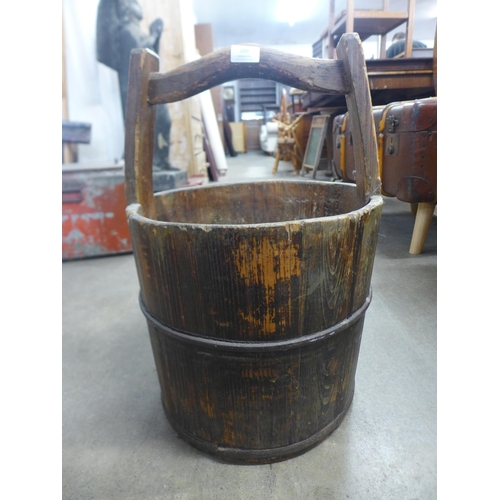 286 - A wooden bucket