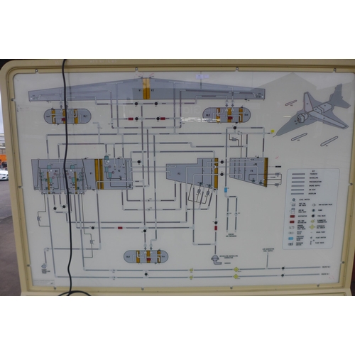 293 - A Pennant Trainers and Simulators aircraft panel, Aircraft Fuel System. This lot is being sold as sc... 