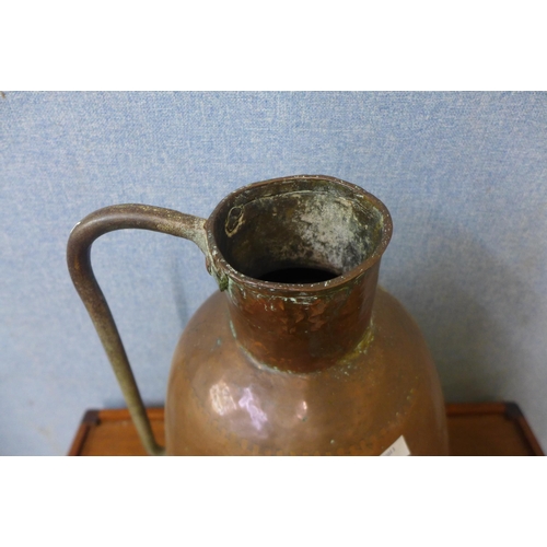 295 - A Victorian copper jug