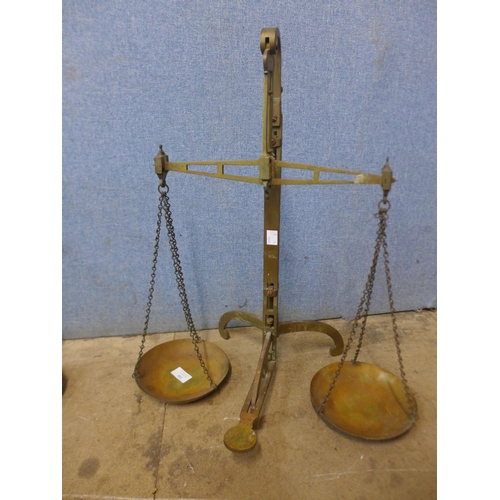 308 - Two sets of vintage weighing scales