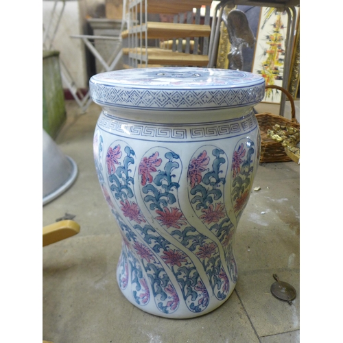 318 - A Chinese porcelain garden stool