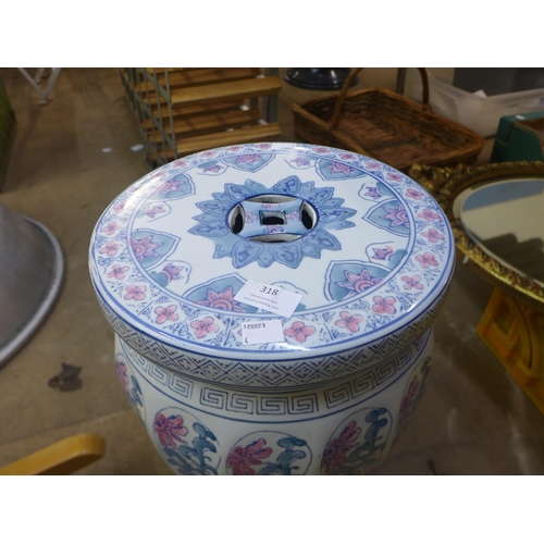 318 - A Chinese porcelain garden stool