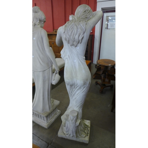 327 - A large composite faux marble figure of Italian Goddess Venus