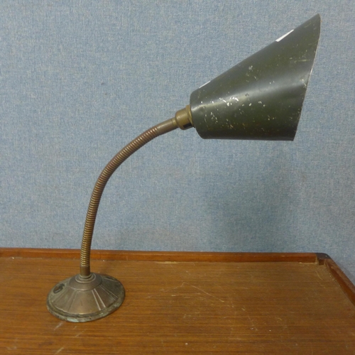 394 - An Art Deco metal desk lamp