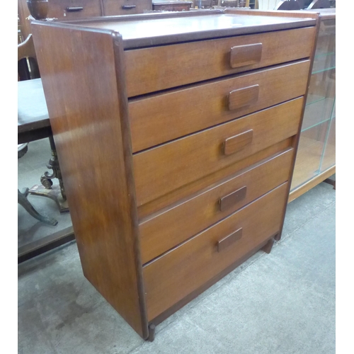 75 - A White & Newton teak chest of drawers