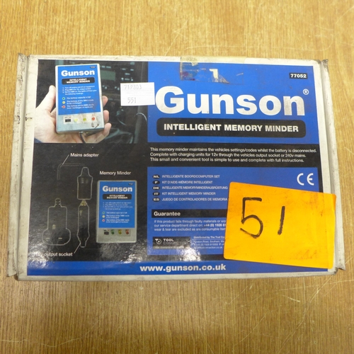 2018 - A Gunson (77052) memory minder
*This lot is subject to VAT