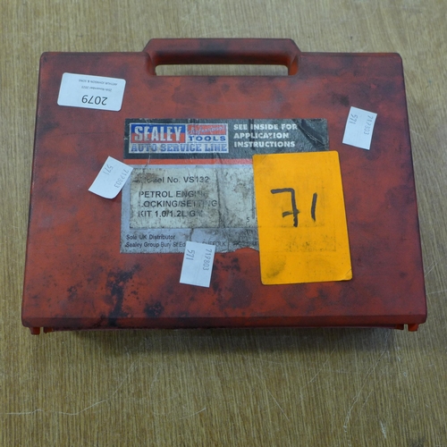 2079 - A Sealey VS132 Vauxhall timing chain setting and locking kit
*This lot is subject to VAT