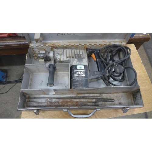 2084 - An AEG (PH 38) breaker drill in metal case