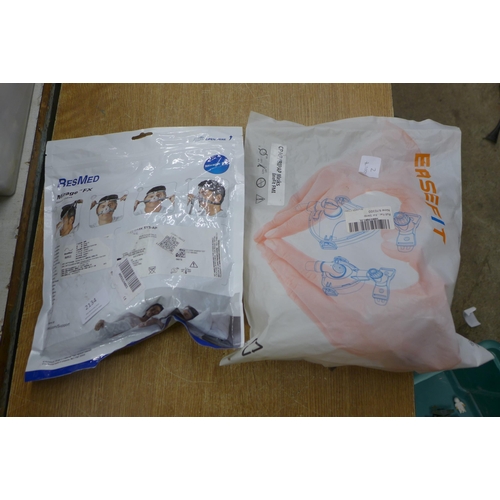 2134 - An Easefit CPAP/BIPAP mask, and a Resmed Mirage FX nasal mask