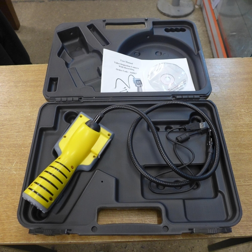 2163 - A battery powered video inspection camera (code: A68KE) including computer software - W