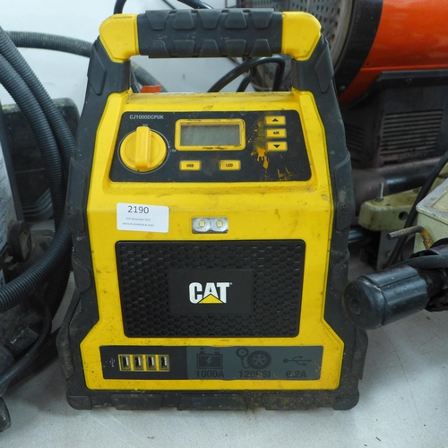 2190 - A Cat CJ1000DCPUK Start and Charge kit - no charger