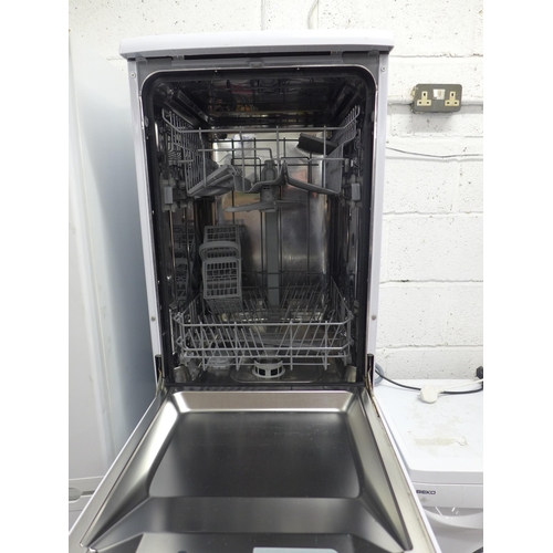 2254 - A Hotpoint slimline under counter dishwasher