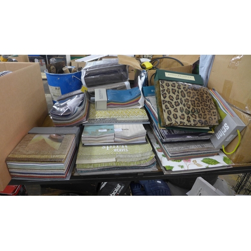 2485 - A quantity of carpet and fabric sample books