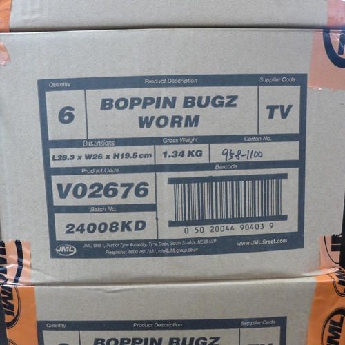 2488 - 6 Boxes of JML Boppin Bugs (36 in total)