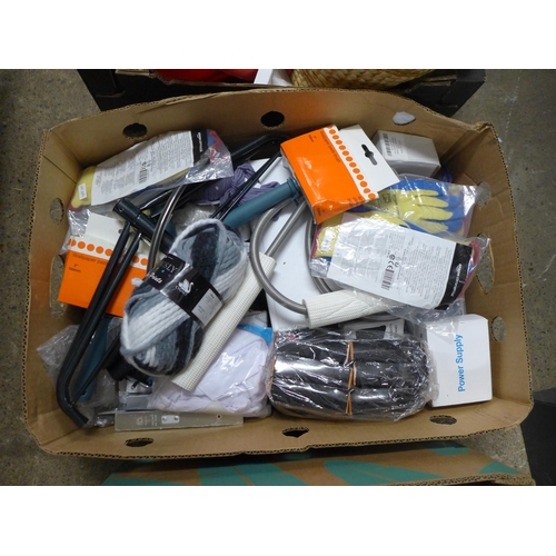 2493 - 3 Boxes of electrical household items