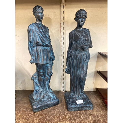 379 - A pair of composite Roman figures