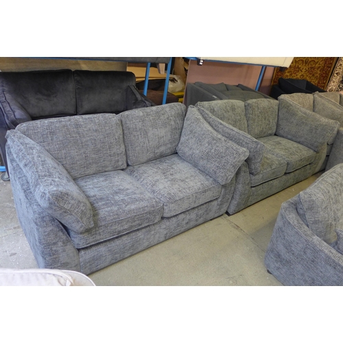 1543 - A Barker & Stonehouse grey hopsack two seater sofa