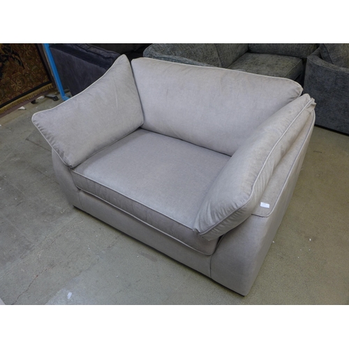 1544 - A Barker & Stonehouse grey velvet love seat