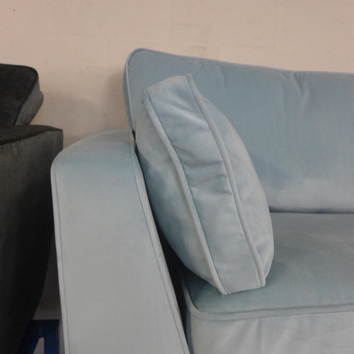 1559 - A Barker & Stonehouse pale blue three seater sofa