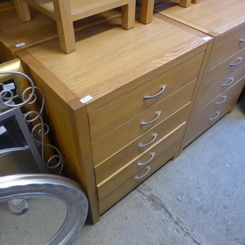 1655 - An oak five drawer chest * this lot is subject to VAT