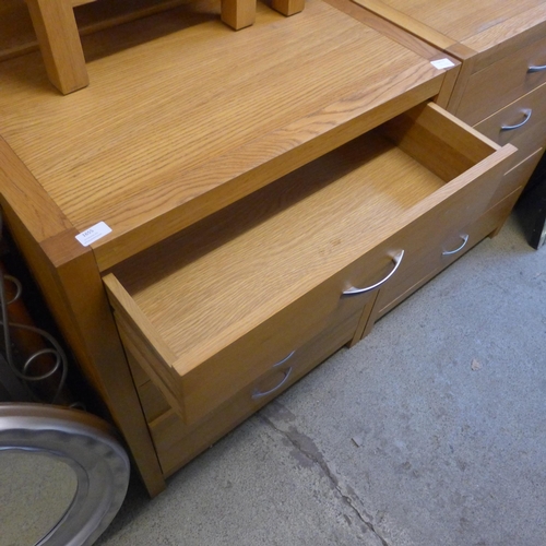 1655 - An oak five drawer chest * this lot is subject to VAT