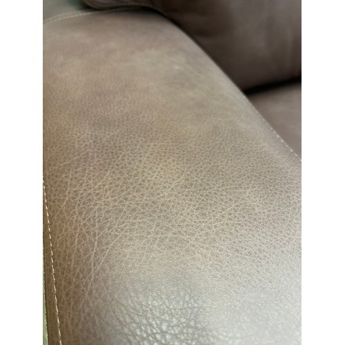 1476 - A Lawson dark mocha leather three seater sofa , RRP £2415* this lot is subject to VAT