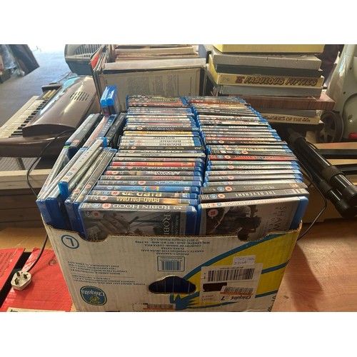 2211A - A box of approx. 75 Blue-Ray Disks