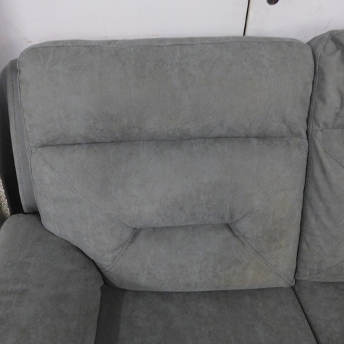 1995 - Justin Grey Three Seater Power Recliner sofa(KM.C012), original RRP £783.33 + VAT (4191-26) * This l... 