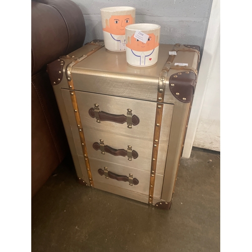 1374 - A metal aviation chest