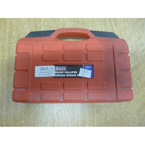 2089 - A Sealey (VS0462 v2) brake caliper thread repair kit
*This lot is subject to VAT