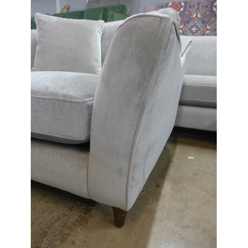 1393 - A Luna mist velvet upholstered love seat