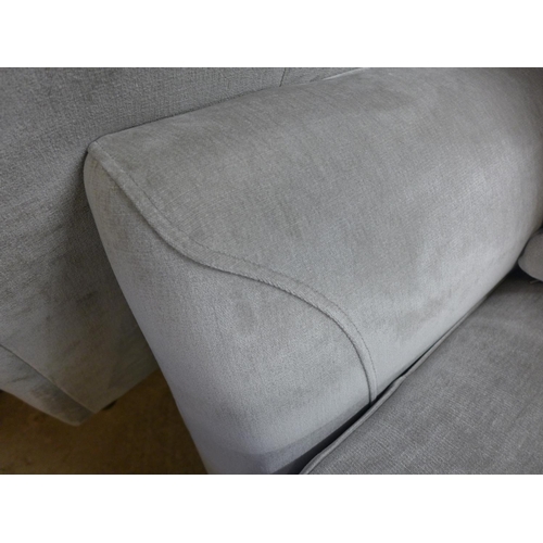 1393 - A Luna mist velvet upholstered love seat