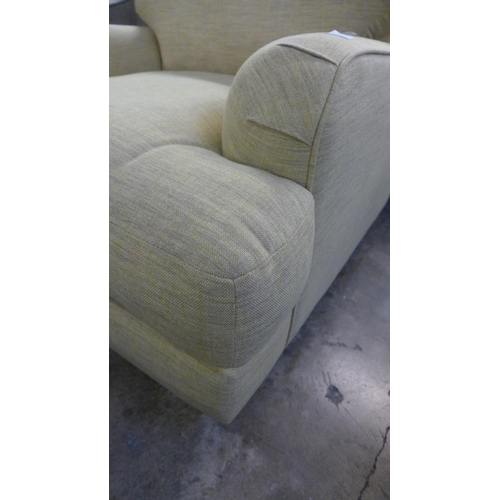 1411 - A Dijon fleeced fabric upholstered oversized armchair