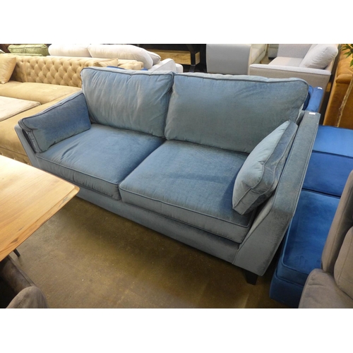 1436 - A Rene Atlantic velvet upholstered large three seater sofa - RRP £1499