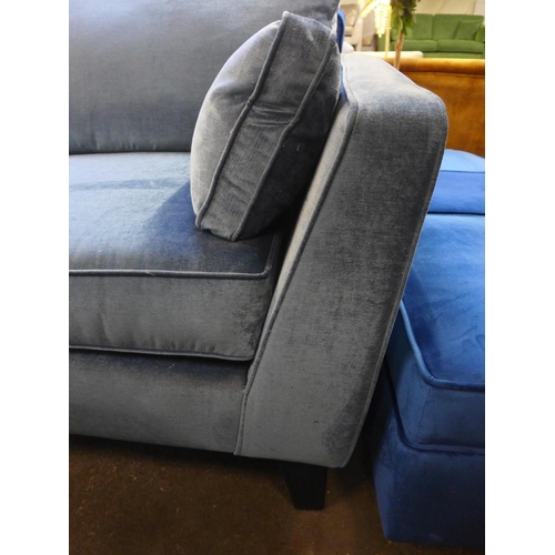 1436 - A Rene Atlantic velvet upholstered large three seater sofa - RRP £1499